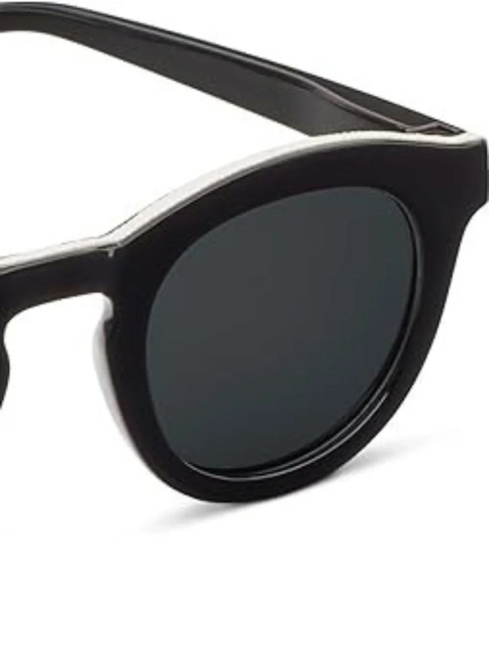 New Round Black w/ White Accent‎ Peepers BIFOCAL Reading Sunglasses +2.00